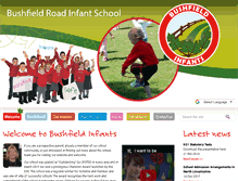 Tablet Screenshot of bushfieldinfants.co.uk